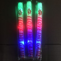 LED 글로우 스틱 생일 파티 장식 깜박이 거품 응원 튜브 어두운 조명 웨딩 크리스마스, 01 MULTI_01 3pcs