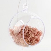 12cm 아크릴 투명 장식볼 원형 타공볼 l 행잉볼