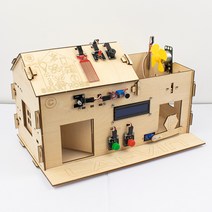 아두이노 코딩 키트 작품 입문용 LAFVIN-스마트 홈/하우스 키트 DIY 스템 Uno R3 보드용 학습 자습서 포, 한개옵션0
