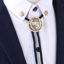 남성용 타이슬링 유럽풍 루프타이 캐주얼 큐빅 원석 볼로타이