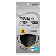 크리넥스 스타일마스크 블랙 대형3p, 1개