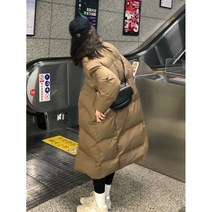오버사이즈 데일리 터틀넥 롱패딩 빅사이즈 연예인 롱 아우터