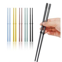 젓가락 VT 99.9% 항균 젓가락 5P 세트 / 2P 세트 (5 colors) 위생 교정 젓가락 학교급식 업소용 중국집식당 캠핑 프랜차이즈 대량구매가능, 블루(5P 세트)