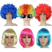 LS글로벌 뽀글이 아프로 점보뽀글이 단발가발 파티가발, 점보뽀글이(옐로우)