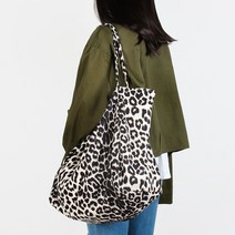 레오파드 여성 비사이즈 쇼퍼백 캔버스 에코백292122ea