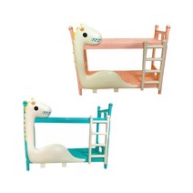 Zeyuan 2pcs 1:12 스케일 인형 가구 침대 DIY 장식 놀이 풍경 가구 모델 척, 17cmx7cmx14cm, PC 폴리카보네이트, 다색