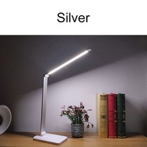 테이블 조명 무드 등 버섯 선물 수유 특이한 led 책상 usb 눈 보호 5 디머블 레벨 터치 야간 침실 침대 옆 독서 파라 escritorio 램프 랜턴, 은, 2000mAh