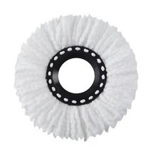 내구성 360 회전 천 걸레 헤드 1 개 매직 마이크로 화이버 바닥 가정용 청소 도구, [02] White Purple