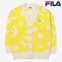 휠라키즈 휠라키즈 가드닝 전판 패턴 가디건FK2STE1121X_YEW