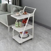 북유럽 3단 웨건 이동식 호텔 음식카트 카페 사이드 카트 트롤리 트레이 카트 웨건, 11번