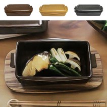 (일본) 마메종 이부키사 TOOLS 미니 내열도기 직화그릴팬 오븐용기 (3color), 브라운, 1개