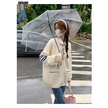버블버블 살구 니트 가디건 여 가을 루즈핏 나른한 니트 코디 상의