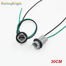 자동차 부품 Rockeybright-자동차 OEM 30CM T10 led 전구 커넥터 W5W 168 194 램프 케이블 자동 와이어 라이트 T15 LED 소켓 어댑터, 01 2PCS