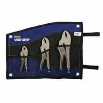 어윈 툴IRWIN TOOLS IRWIN VISE-GRIP 잠금 플라이어 와이어 커터가 있는 곡선형 턱: 12.7cm5인치 17.8cm7인치 및 25.4cm10인치 3팩 IRH