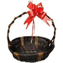 병문안과일바구니 제철과일 손잡이 프레임 등나무 5개, 오렌지5개