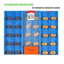 작업공구SP200 PC9030 NC3020 홈 붙이 초경 인서트 CNC 선반 금속 절삭 공구 슬롯 형 블레이드 SPB 터닝 홀, 02 SP200 NC3030_01 10PCS