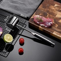스텐 고기망치 다지기 돈까스 연육기 304 스테인레스 스틸 양면 느슨한 고기 망치 스테이크 가정용 연화제