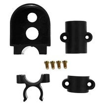Healvian 1set/ 4/ Accessories and Black Walking Crutches Mount for Crutch Alloy Replacement Scooter, 7.5x6x4.8cm, 7.5x6x4.8cm