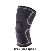 나일론 스포츠 안전 무릎 패드 러닝 사이클링 붕대 농구 탄성 성인 보호대 피트니스 팔꿈치 서포터 슬개골아대, 회색-1pcs, XL