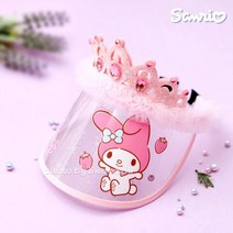 N7eyu 마이멜로디 티아라 썬캡 모자 캠핑모자 썬캡 핀캡 아동썬캡 아동모자 어린이썬캡 유아썬캡 여