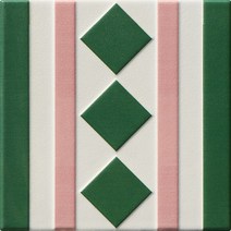 북유럽자기질패턴 핑그린 타일 200mmX200mm, 25장, 2X2097B테두리