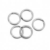 비즈 공예 재료 열쇠 고리 10 개/묶음 25mm 28mm 30mm 분할 링 Diy 쥬얼리 만들기 도매, [02] 28mm x 10pcs, [02] Rhodium
