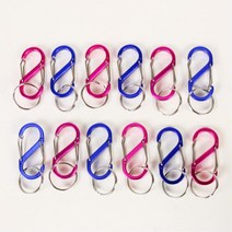 열쇠고리 걸이 미니 키링 S형 카라비너 5cm 12p 야외