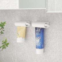 WETWO 마그네틱 벽걸이 수동형 치약짜개 HS-D89G, 화이트, 1개