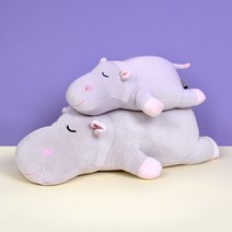 모찌모찌 꿀잠쿠션인형 하마(중) 동물인형, 꿀잠쿠션(하마)중