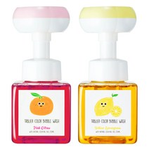 따블리에 꽃모양 폼 핸드워시 컬러 워시 거품 비누 250ml 2개세트, 핑크+옐로, 꽃모양핸드워시 2색 세트(핑크+옐로)
