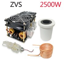고주파 유도 가열기 ZVS 가열 2500W 고전력 기계 담금질 중간 주파수 용광로 tapless 구리 튜브, [04] 1800W 구리 파이프 난방