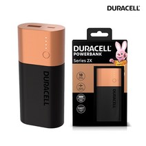 듀라셀 파워뱅크 보조배터리 2X 6 000mAh