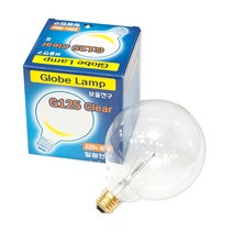 일광 백열 볼전구 G125 투명 40W 60W E26 에디슨 램프