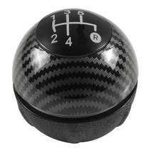 기어봉 기어시프트 크롬 부트 커버 피아트 500 2007, 03 5 Speed Carbonfiber