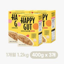 [해피갓] 갓구운 유기농 통곡물 크리스피 시리얼 세트, 400g, 3개