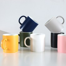 상세페이지참조 위즈라인 무광 머그잔 400ml (7color) 컬러 머그컵, 그린
