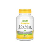 심플One 남성 50+ 허브 지원 종합 비타민 무철분 90정