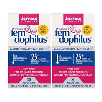Jarrow Formulas 자로우 포뮬러스 우먼 펨 도피러스 여성 질 유산균 10억 상온보관, 30캡슐, 2개