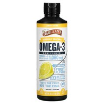 바린스 오메가-3 피쉬 오일 레몬 크림 454g(16oz), 3병, 453.59g