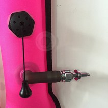 스쿠버다이빙 페쇄식 마커 부이 110cm, 형광 빨강+4.5cm대형 방폭밸브