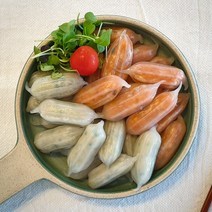 속이 보이는 쪼랭이 고기만두 김치만두 꼬물이만두 1kg, 꼬물이 김치만두 1kg