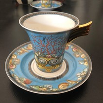 명품찻잔 전통 에스프레소잔 레트로 조가비 본 차이나 컵 접시 바다 세계 주전자 도자기 우유 항아리 설탕 냄비 유럽 홈 장식 주방 식기 럭셔리, Milk Pot
