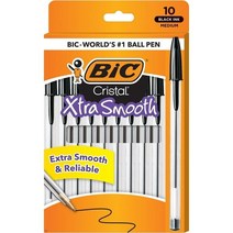 BIC Cristal 볼펜s 블랙 10 팩 1.0 mm
