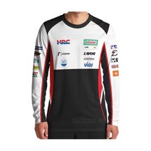 혼다 Repsol HRC LCR 레이싱 모토 여름 모토크로스 롱 티셔츠 오토바이 자전거 라이딩 빠른 건조 퇴색하지 마십시오 자외선 저지