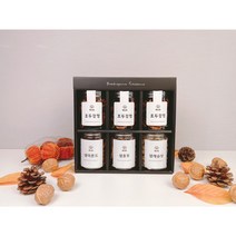 견과류선물세트 호두강정3구 + 생견과류3종, 보자기포장