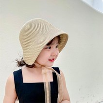 봉오리 버킷햇 모자 여성 여자 아동 아이 라피아 햇 벙거지 보넷 모자