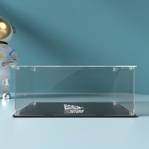 레고 10300 용 아크릴 디스플레이 박스 백 투 더 퓨처 타임 머신 방진 클리어 케이스 세트 미포함), 02 Style 2_01 39x22x16cm