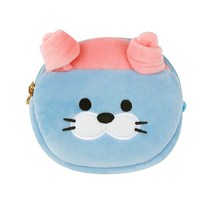 더퍼플 B패밀리 원형 파우치 물개 캐릭터 동전 주머니 가방 pouch 파우치 여행용파우치 화장품파우치 파우치백 방수파우치 미니파우치 투명파우치 메쉬파우치 미니백 더플백