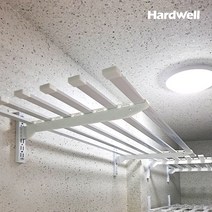 하드웰 베란다 시스템 벽선반 1단 사각 세탁실 벽걸이 철제, 1단 사각(80x45cm)높이24cm