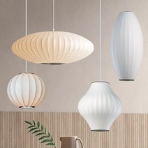 조지넬슨 버블 램프 인테리어 식탁등 펜던트 조명 북유럽 감성 거실 카페 무드 조명등, 베이직B타입, B타입